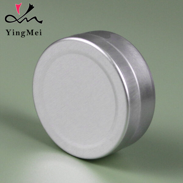 Silver Aluminum Slider Box 15ml - Refillable Metal Container