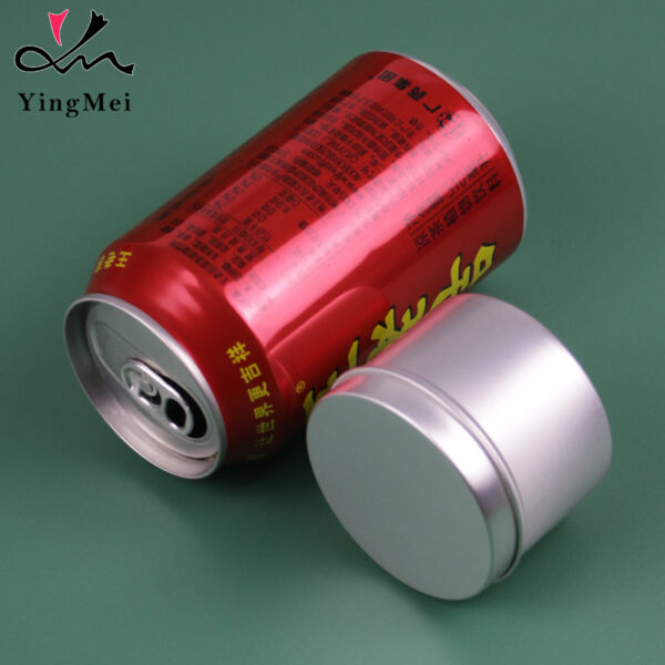 80ml Slide-Top Silver Aluminum Container Storage can