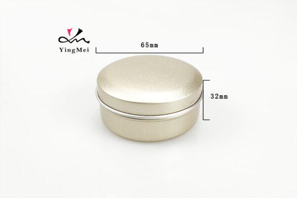 60ml Frosted Gold Buckle Aluminum Box Empty Gift Container