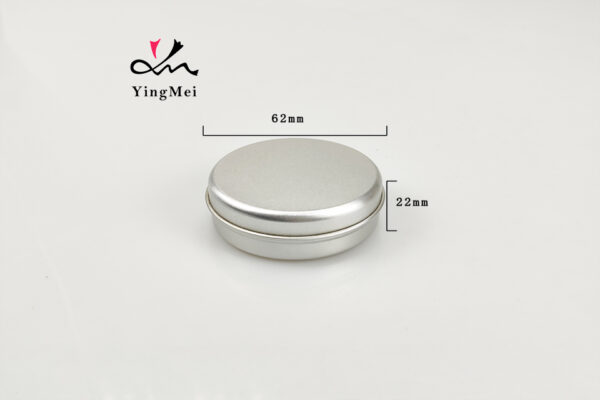 50ml Silver Flip Top Aluminum Box Empty Cosmetic Container