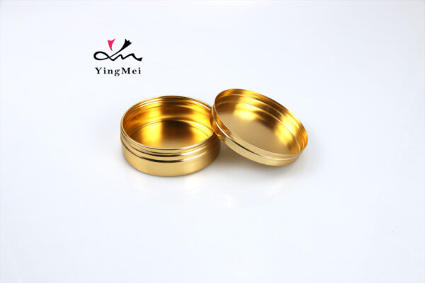 100ml Gold Anodized Aluminum Jar Airtight Cosmetic Container