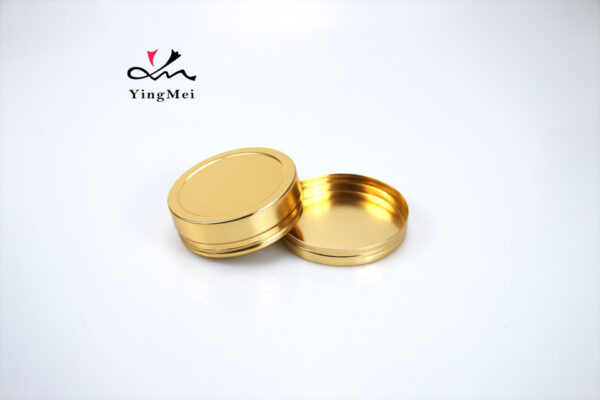 100ml Gold Anodized Aluminum Jar Airtight Cosmetic Container