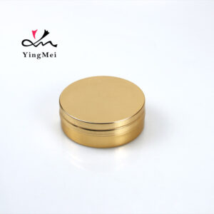 100ml Gold Anodized Aluminum Jar Airtight Cosmetic Container