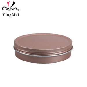 300ml rose gold aluminum cream jar airtight seal can