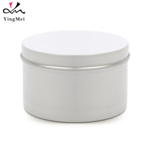 Reusable 220ml White Aluminum Can With Telescoping Lid