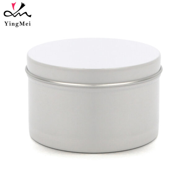 Reusable 220ml White Aluminum Can With Telescoping Lid