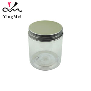 Bulk 140ml clear pet plastic bottle with aluminum cap