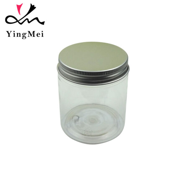 Bulk 140ml clear pet plastic bottle with aluminum cap