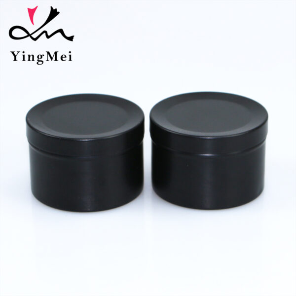 50ml Matte Black Flip Top Aluminum Jar for Tea Coffee