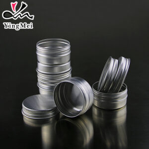 30ml silver aluminum can with Seal Lids cosmetic Cream jar