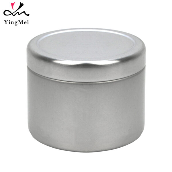 200ml Silver Telescoping Aluminum Can with Convex Lid