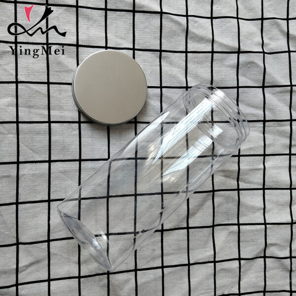 1000ml Clear PET can with aluminum cap for Kitchen Storage