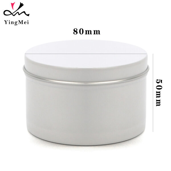 Reusable 220ml White Aluminum Can With Telescoping Lid