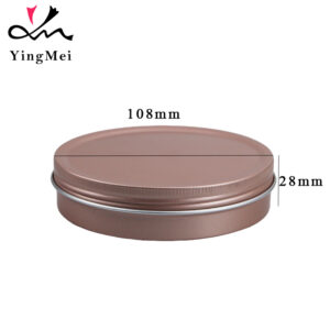 300ml rose gold aluminum cream jar airtight seal can