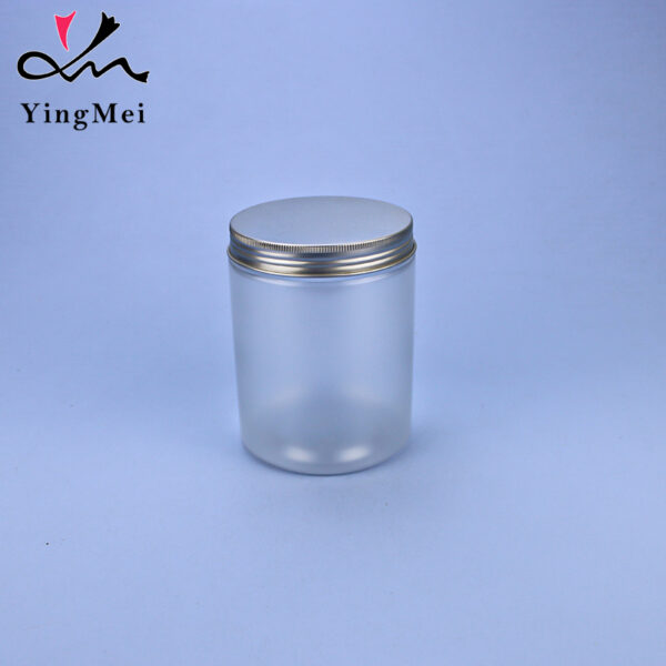 500ml frosted clear pet plastic jar kitchen storage
