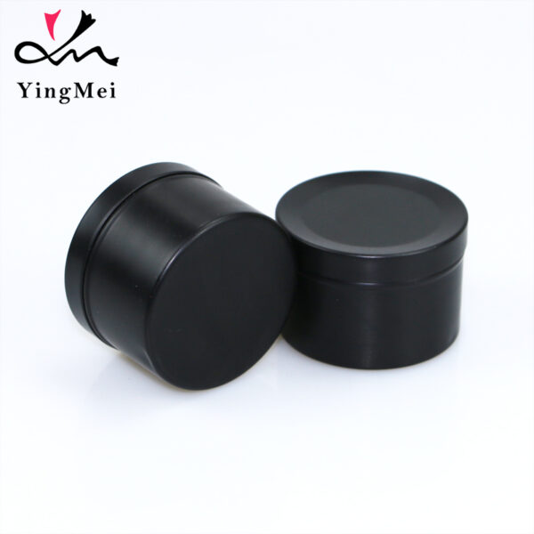 50ml Matte Black Flip Top Aluminum Jar for Tea Coffee