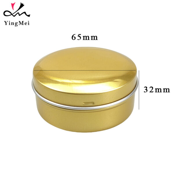 Snap-Lid 60ml Gold Aluminum Container for Creams & Salves