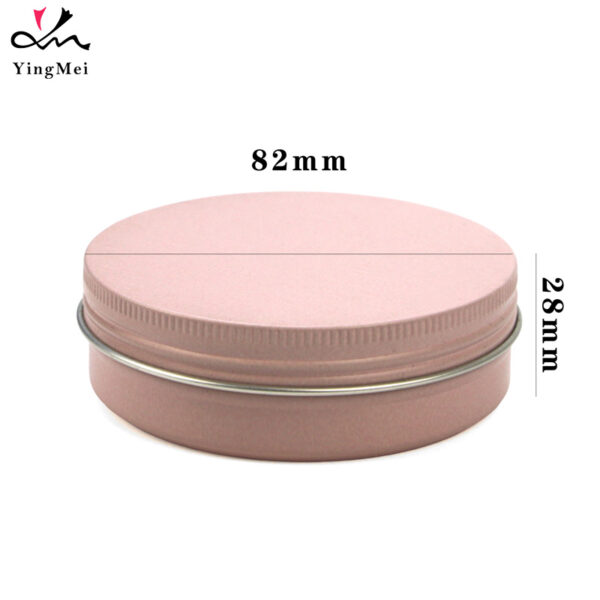 Screw Cap 100ml Rose Gold Aluminum Container for Cosmetics