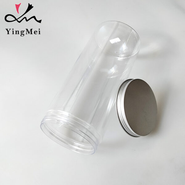 1000ml Clear PET can with aluminum cap for Kitchen Storage