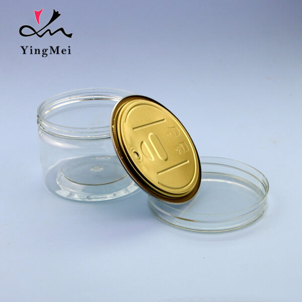 200ml clear PET plastic jar food grade with easy-open lid - Image 5