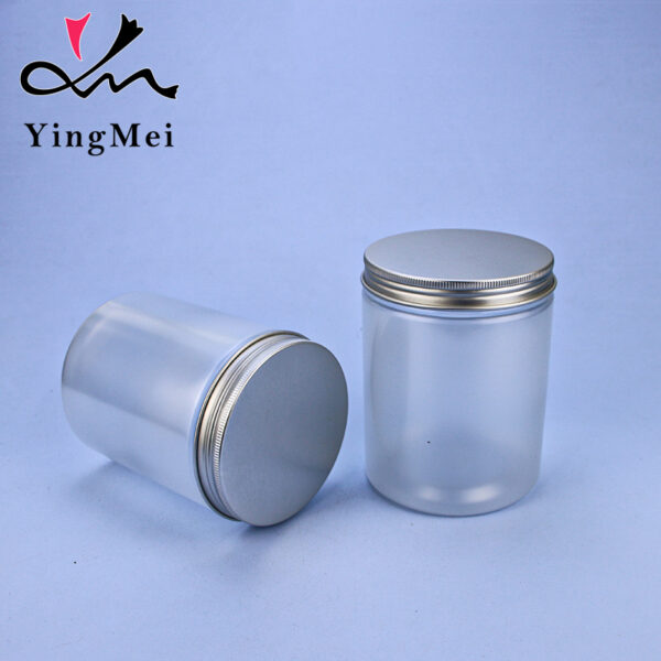 500ml frosted clear pet plastic jar kitchen storage
