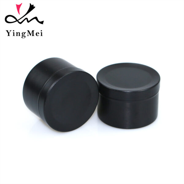 50ml Matte Black Flip Top Aluminum Jar for Tea Coffee