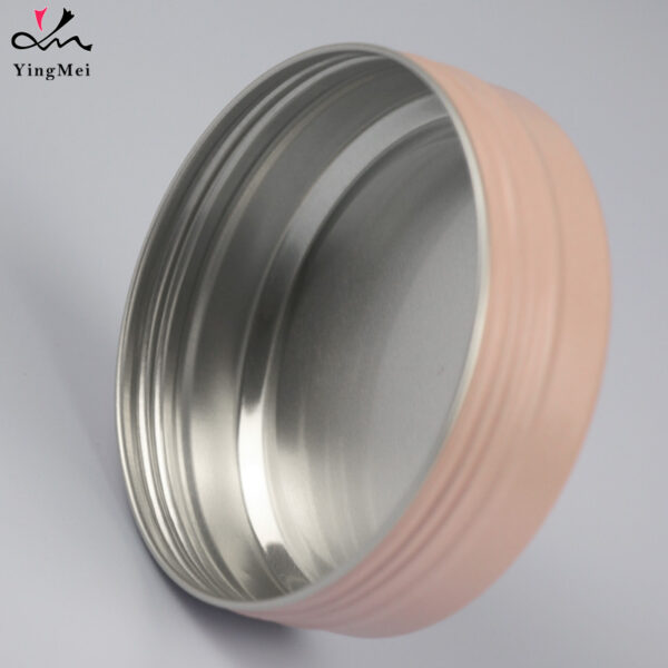 Screw Cap 100ml Rose Gold Aluminum Container for Cosmetics