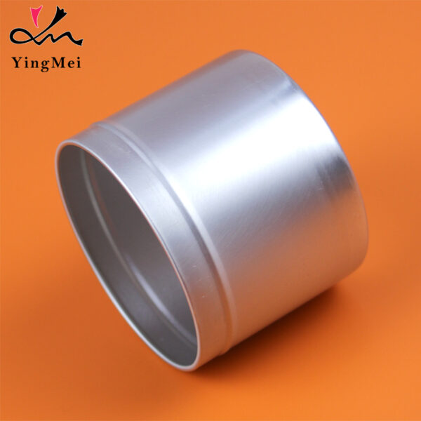 200ml Silver Aluminum Can with Telescoping Flat Interior Lid
