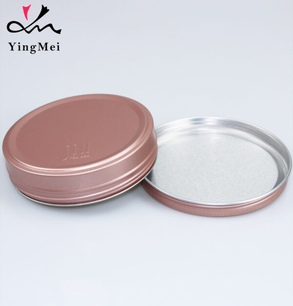 300ml rose gold aluminum cream jar airtight seal can