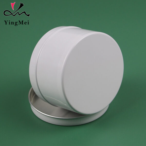 Reusable 220ml White Aluminum Can With Telescoping Lid