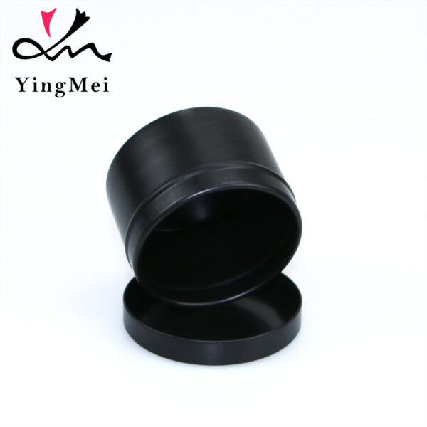 50ml Matte Black Flip Top Aluminum Jar for Tea Coffee