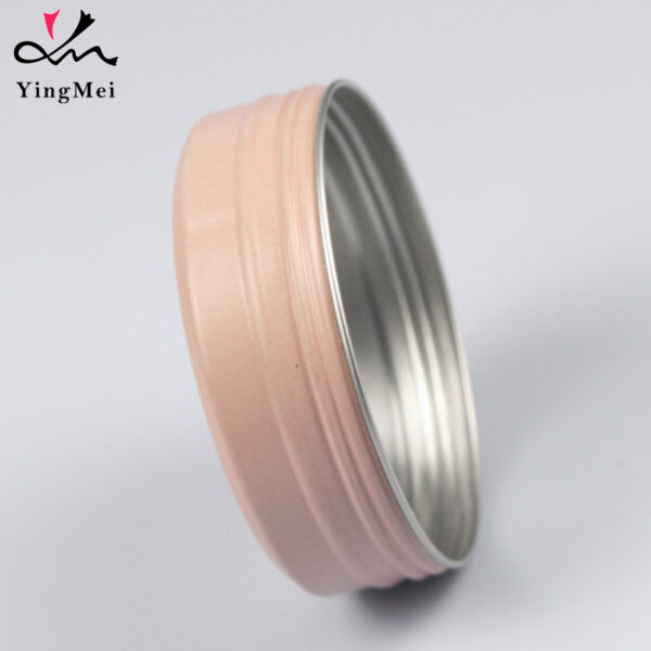 Screw Cap 100ml Rose Gold Aluminum Container for Cosmetics