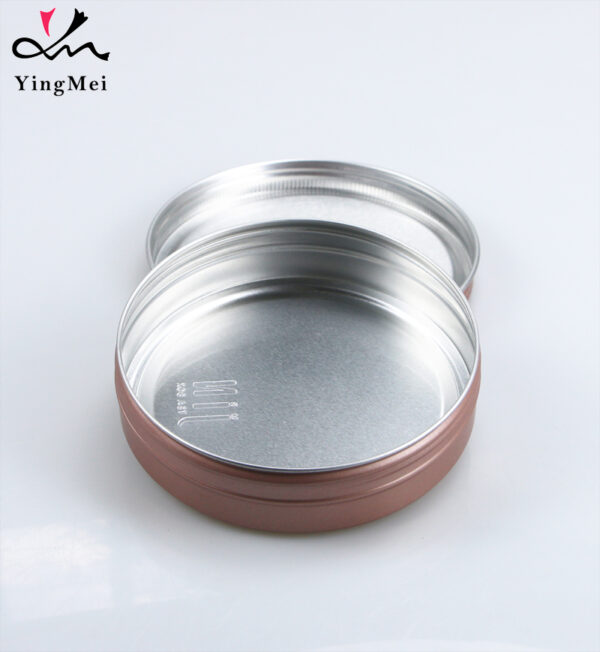 300ml rose gold aluminum cream jar airtight seal can