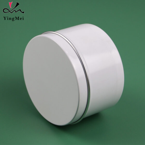 Reusable 220ml White Aluminum Can With Telescoping Lid