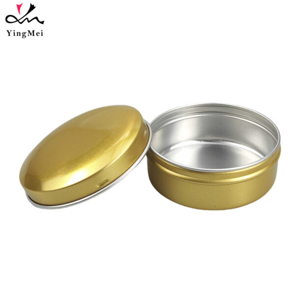 Snap-Lid 60ml Gold Aluminum Container for Creams & Salves