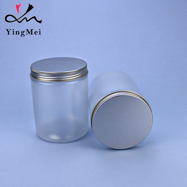 500ml frosted clear pet plastic jar kitchen storage