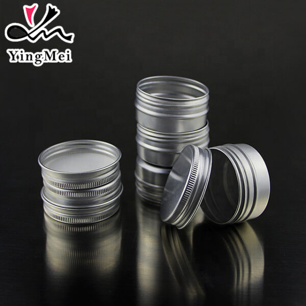 30ml silver aluminum can with Seal Lids cosmetic Cream jar