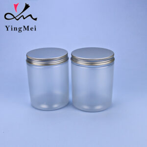 500ml frosted clear pet plastic jar kitchen storage
