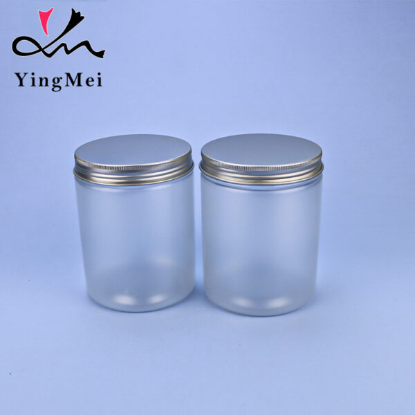 500ml frosted clear pet plastic jar kitchen storage