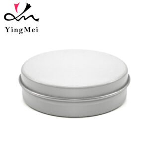 25ml White Flip Top Aluminum Jar Cosmetic Storage Reusable