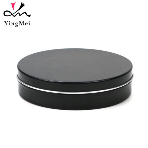 150ml Black Flip Top Aluminum jar Bulk blank boutique can