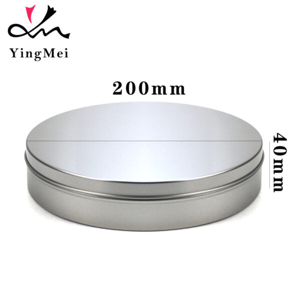 Food grade 1000ml silver flip lid aluminum can tea cake box