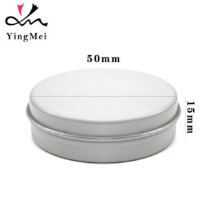 25ml White Flip Top Aluminum Jar Cosmetic Storage Reusable