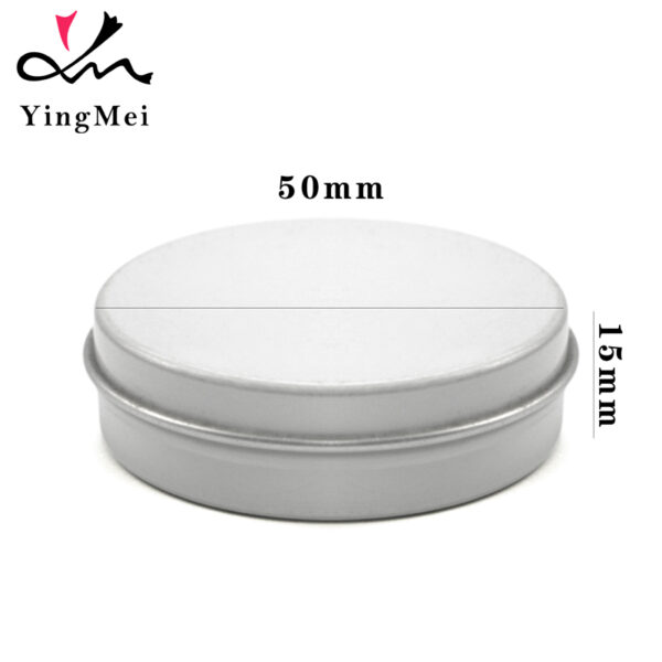 25ml White Flip Top Aluminum Jar Cosmetic Storage Reusable