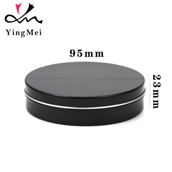 150ml Black Flip Top Aluminum jar Bulk blank boutique can