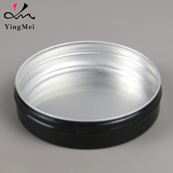 150ml Black Flip Top Aluminum jar Bulk blank boutique can