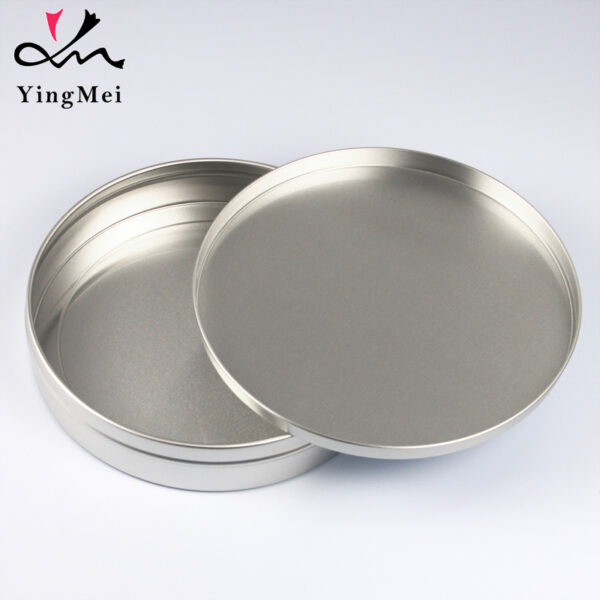 Food grade 1000ml silver flip lid aluminum can tea cake box