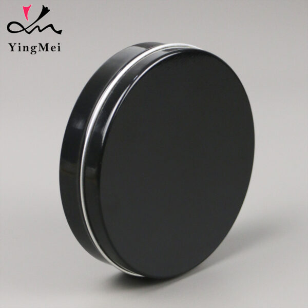 150ml Black Flip Top Aluminum jar Bulk blank boutique can