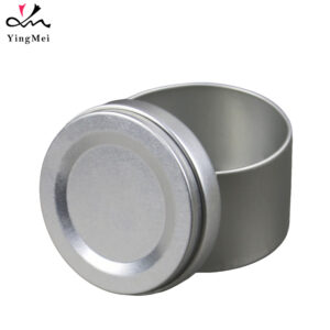 200ml Silver Telescoping Aluminum Can with Convex Lid