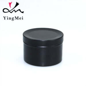 50ml Matte Black Flip Top Aluminum Jar for Tea Coffee